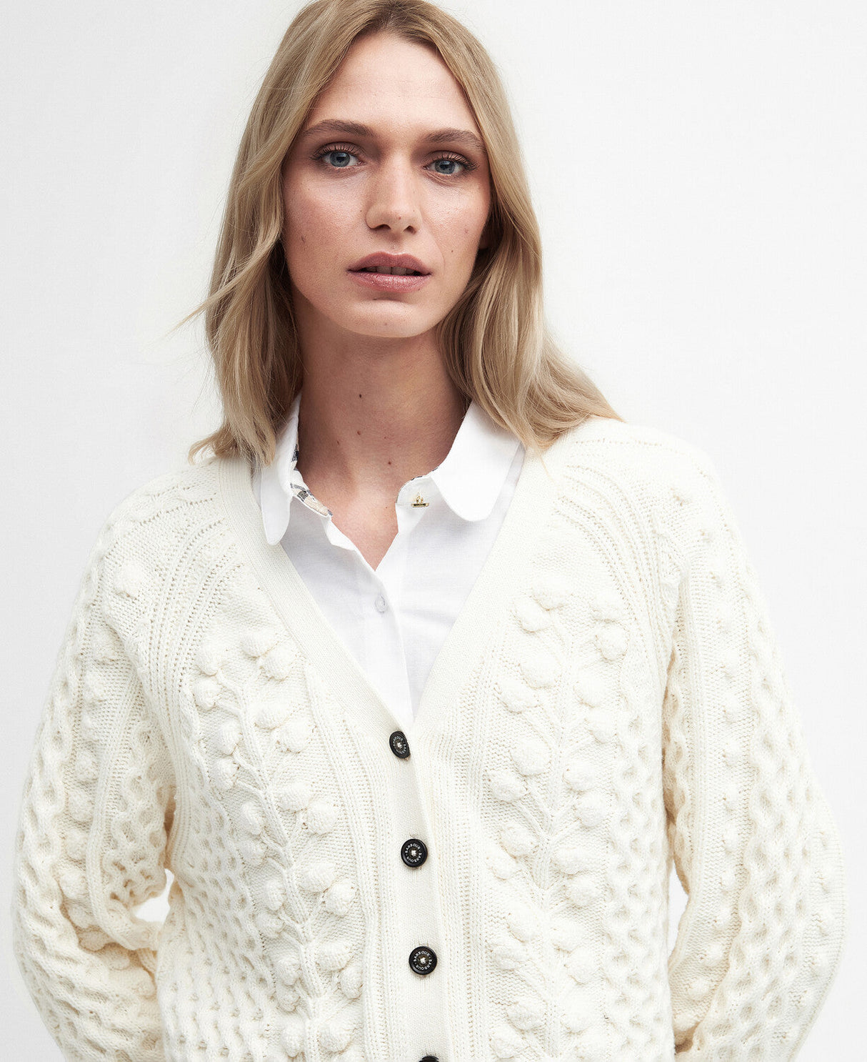 Barbour Wallflower Knitted Cardigan - Aran