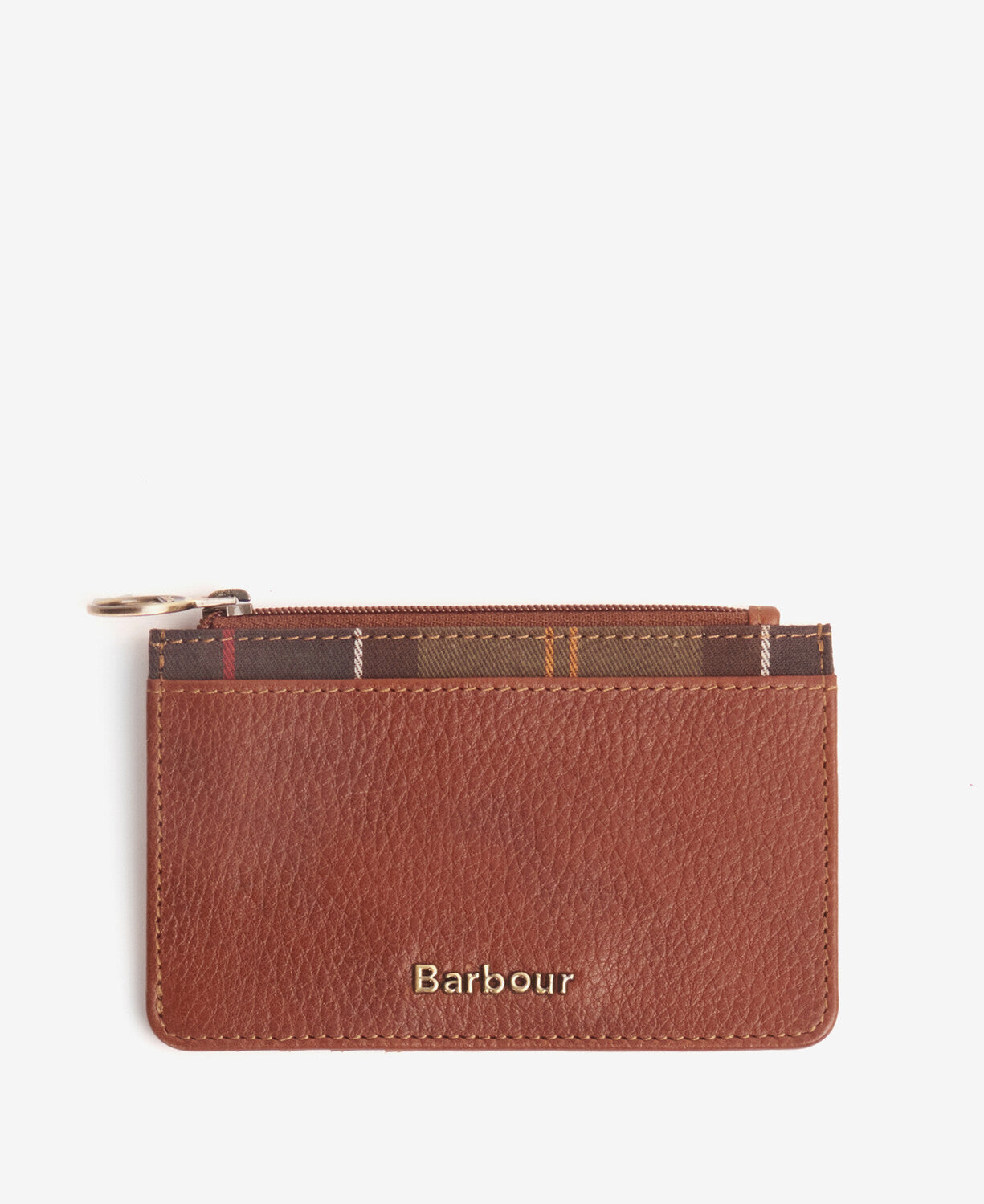 Barbour Laire Leather Card Holder - Brown/Classic