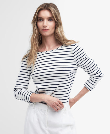 Barbour Langton Top - Cloud Stripe