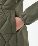 Barbour Breeze Quilted Sweat - Deep Olive