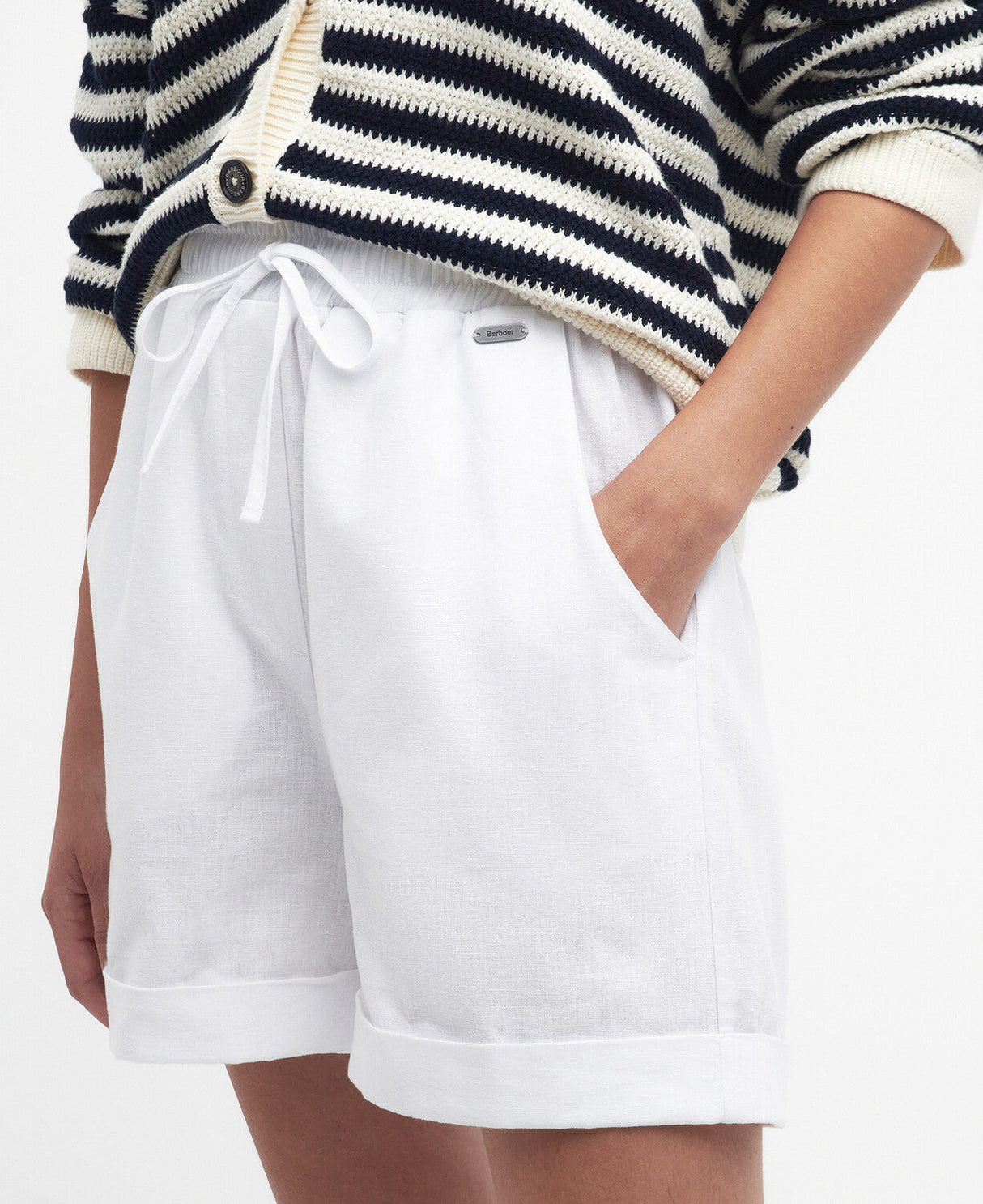 Barbour Elsden Short - White