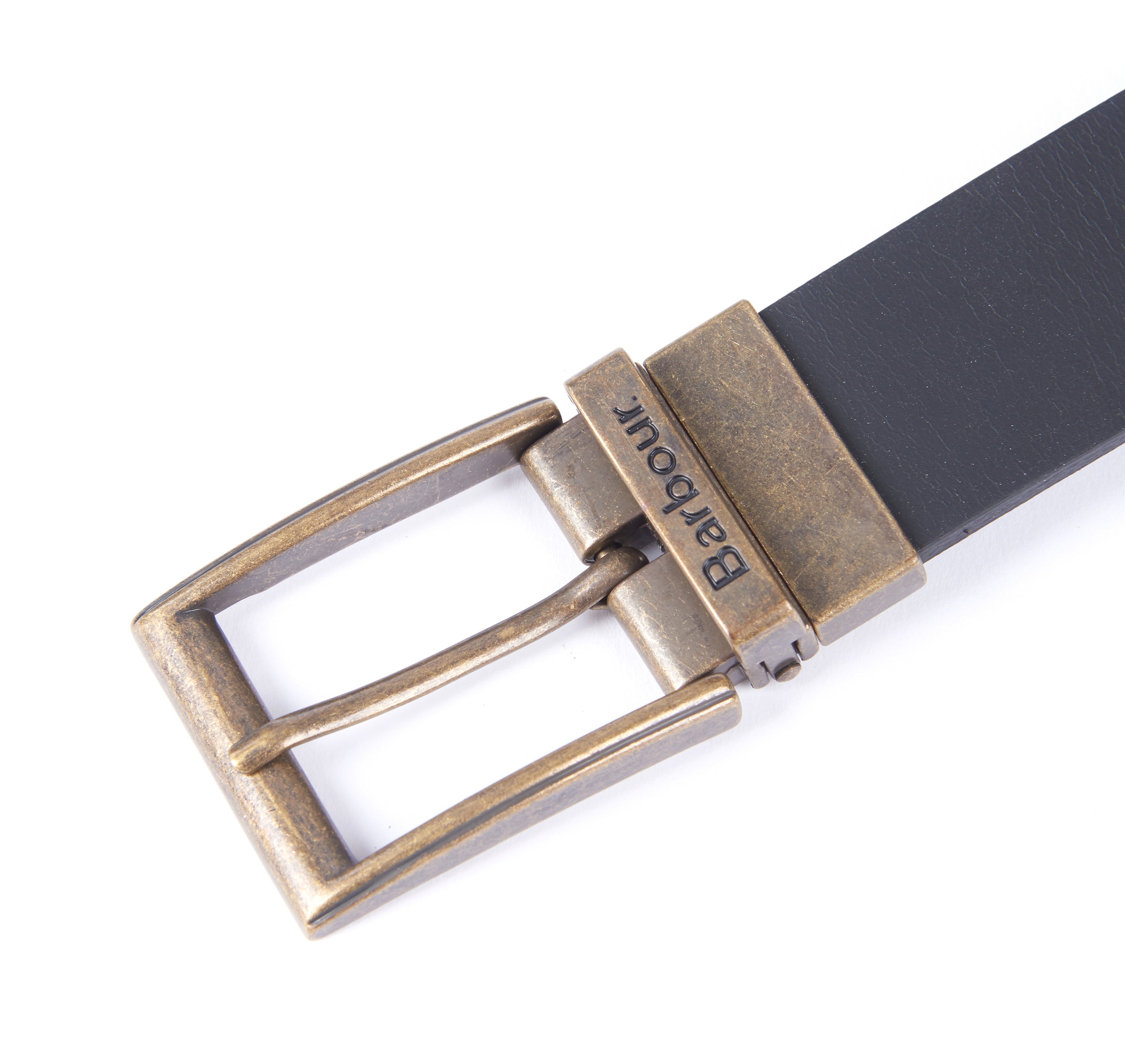 Barbour Reversible Leather Belt Giftbox - Black