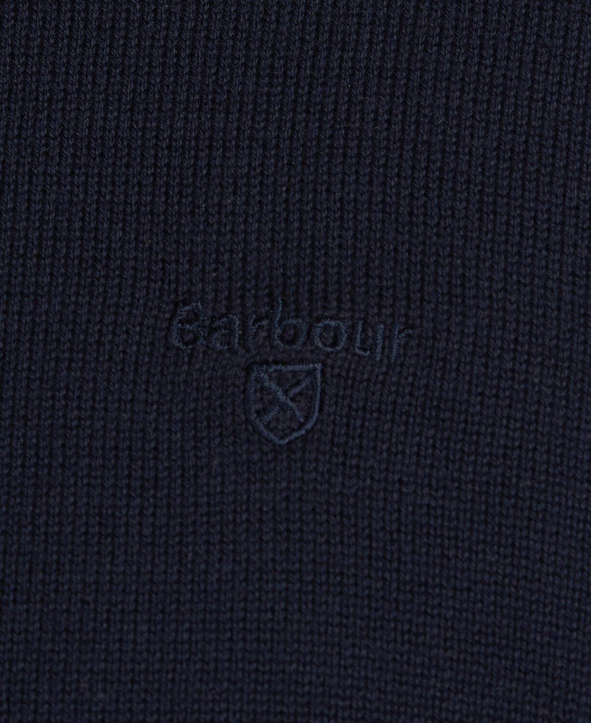 Barbour Cotton Half Zip - Navy