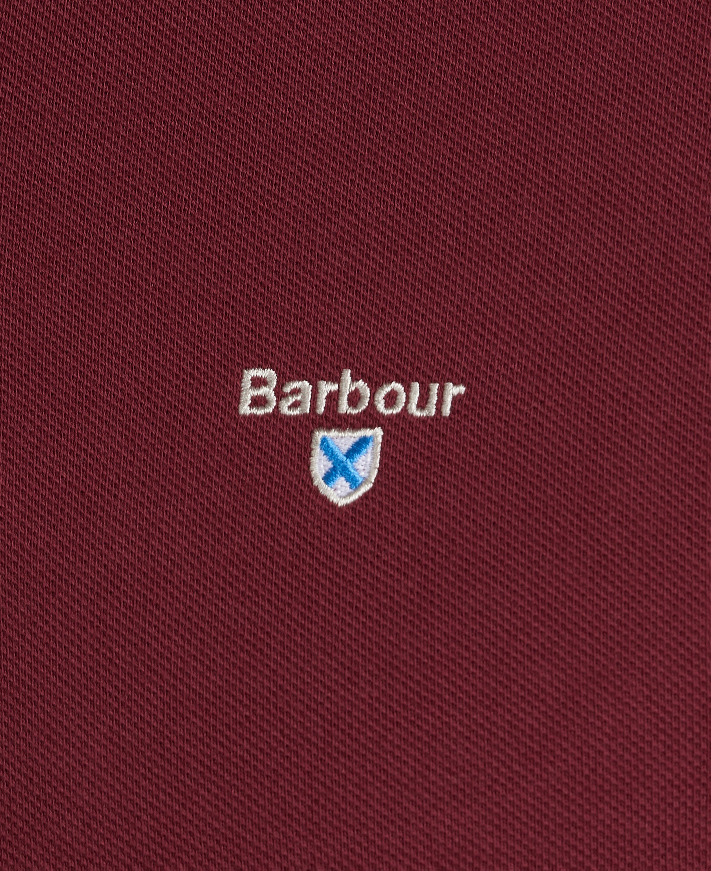 Barbour Tartan Pique Polo Shirt - Red