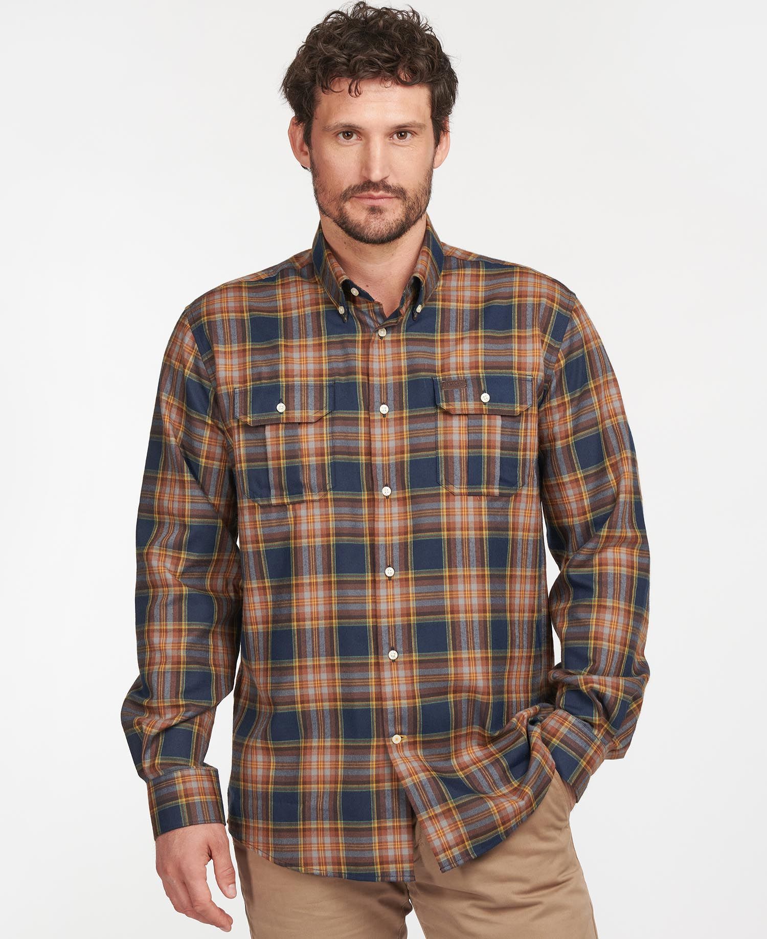 Barbour Singsby Thermo Weave Shirt - Navy