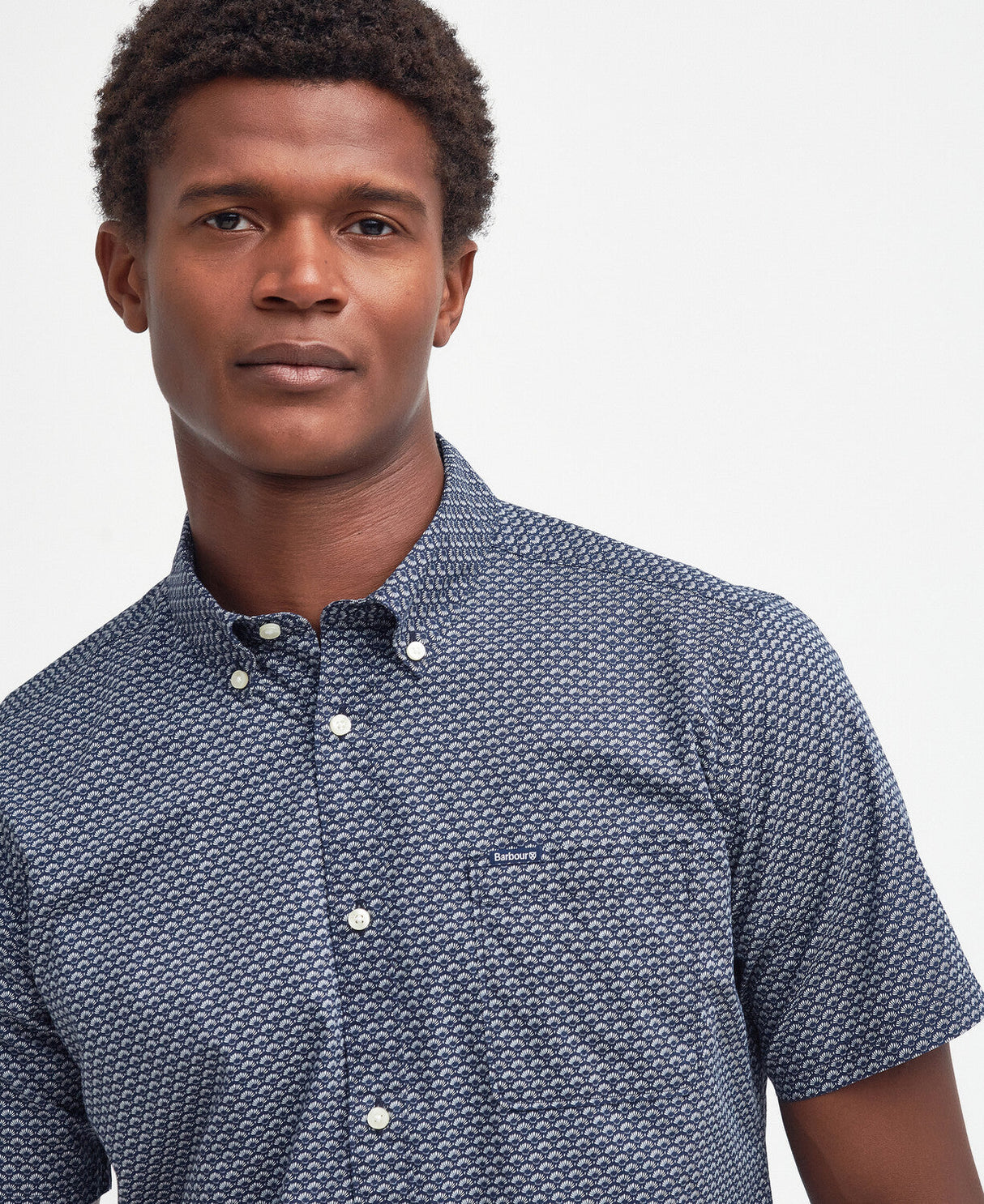 Barbour Shell S/S Tailored Shirt - Navy