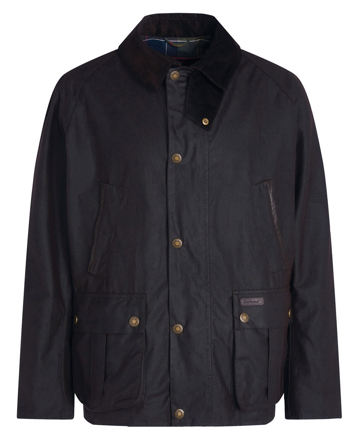 Barbour Halton Wax Jacket - Rustic Brown