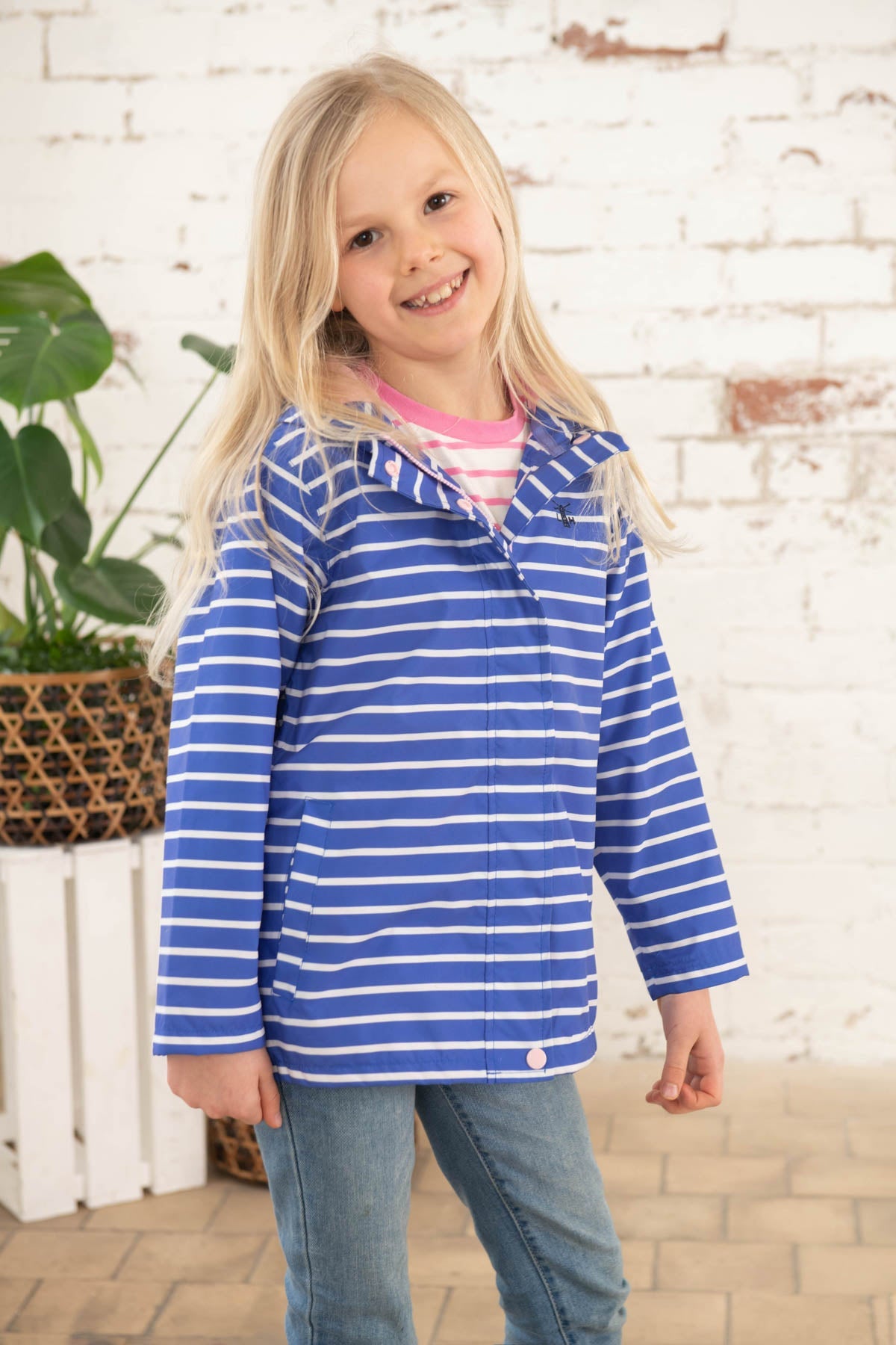 Lighthouse Olivia Girls Coat - Parma Stripe