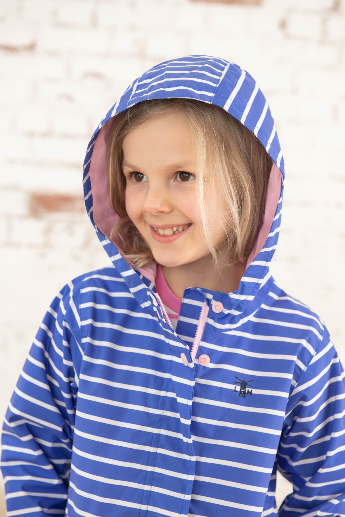 Lighthouse Olivia Girls Coat - Parma Stripe