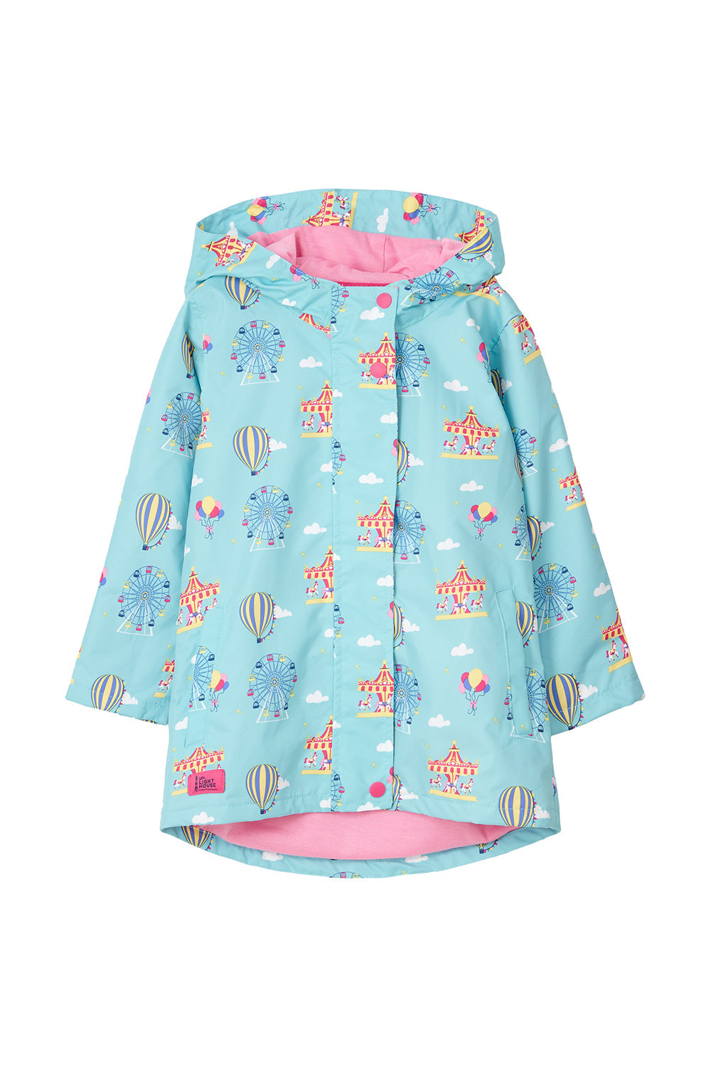 Lighthouse Olivia Girls Coat - Blue Fairground