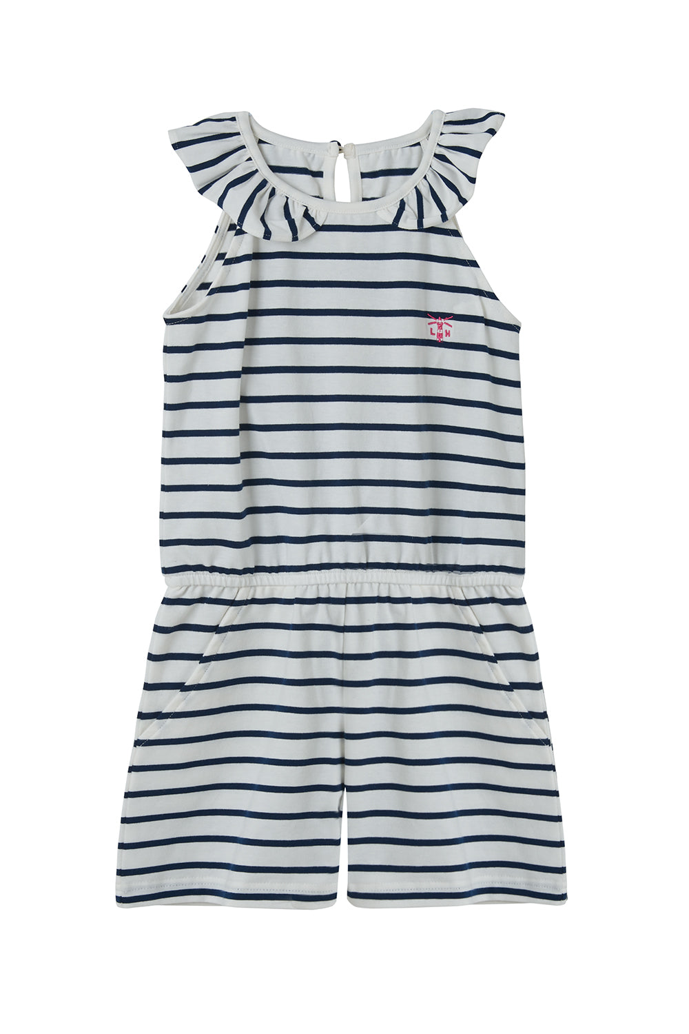 Lighthouse Penelope Playsuit - Cloud Stripe