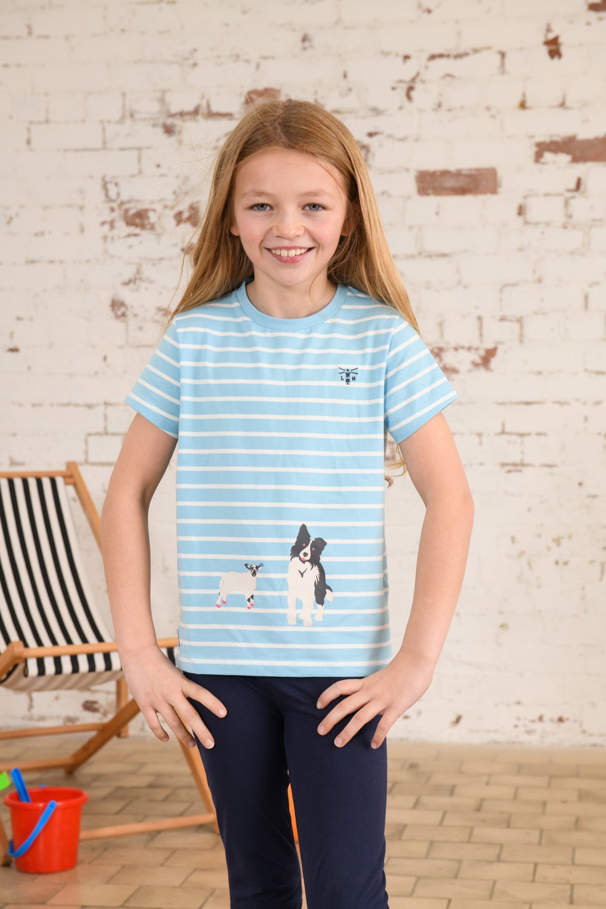 Lighthouse Causeway Kids Tshirt - Sheepdog/Lamb Print