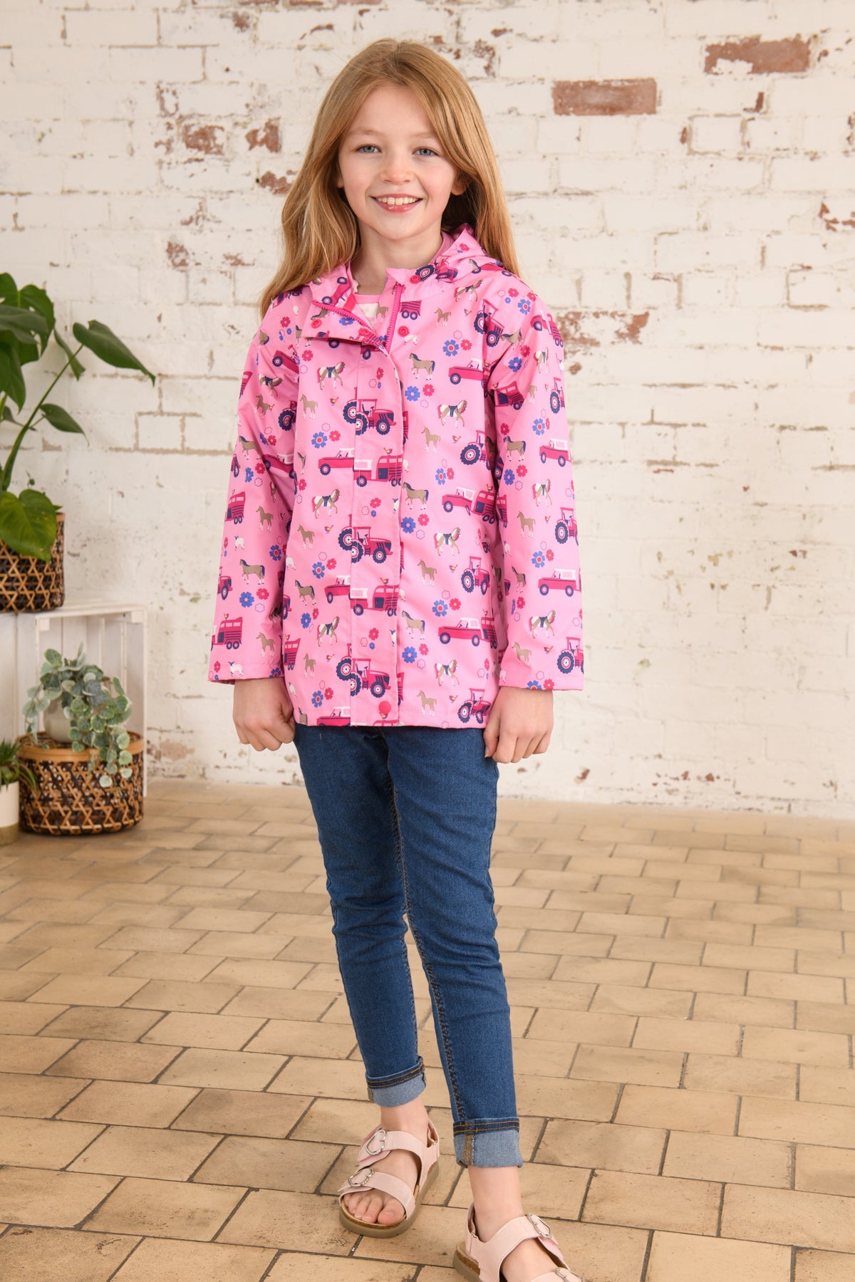 Lighthouse Olivia Girls Coat - Blush Pink Farm