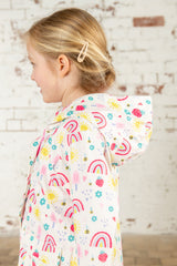 Lighthouse Heidi Girls Coat - Rainbow Sunshine