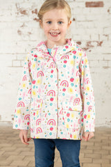 Lighthouse Heidi Girls Coat - Rainbow Sunshine