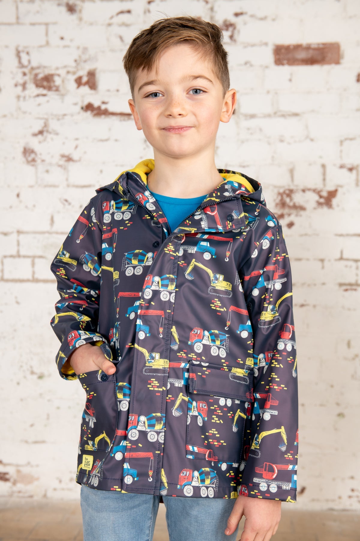 Lighthouse Anchor Boys Coat - Construction