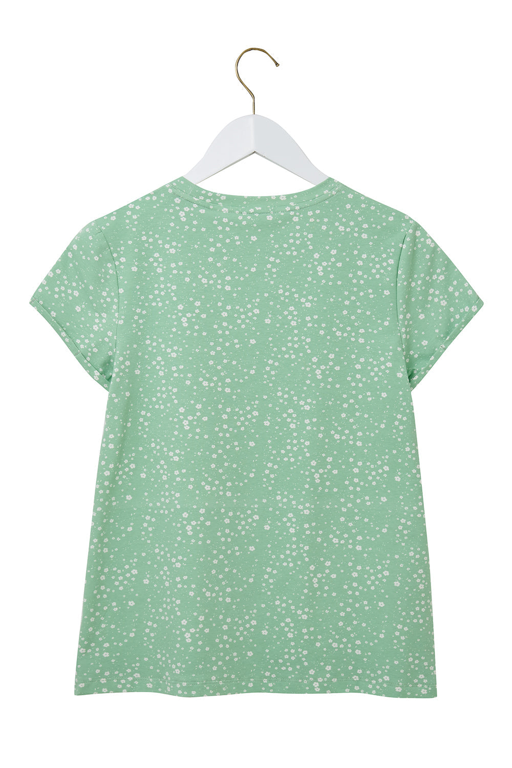 Lighthouse Causeway T-Shirt - Soft Green Floral