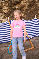 Lighthouse Causeway Kids T-Shirt - Rainbow