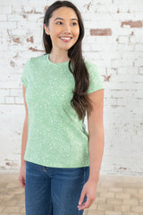 Lighthouse Causeway T-Shirt - Soft Green Floral