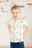 Lighthouse Causeway Kids T-Shirt - Daisy Print