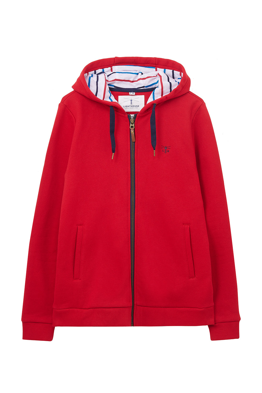 Lighthouse Ladies Strand Womens Hooded Jacket -Red