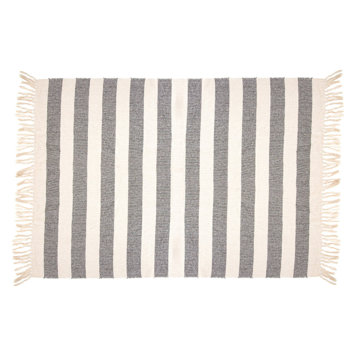 Scandi Boho Stripe Blanket Throw