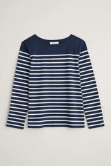 Seasalt Sailor Shirt - Falmouth Breton Maritime Chalk*