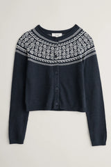 Seasalt Sweet Pea Cardigan-Tapestries Inkwell 
Ecru*