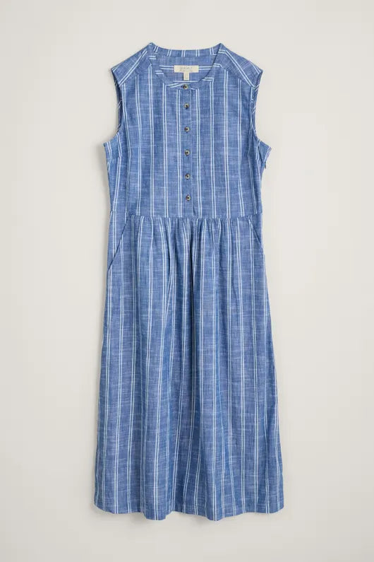 Seasalt Creek Cottage Dress-Chesil Stripe 
Marine