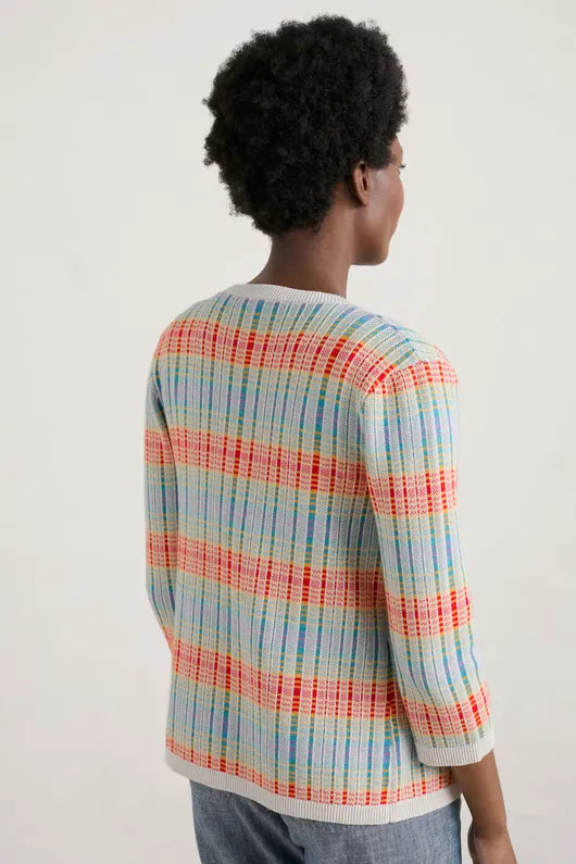 Seasalt 3/4 Bosporthennis Cardigan - Welkin Multi