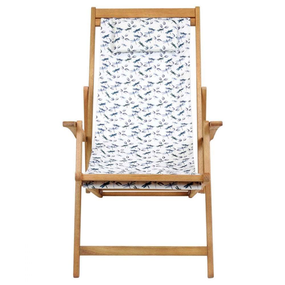 Wooden FSC Eucalyptus Deck Chair - Dragonfly