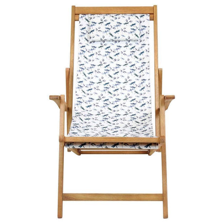 Wooden FSC Eucalyptus Deck Chair - Dragonfly