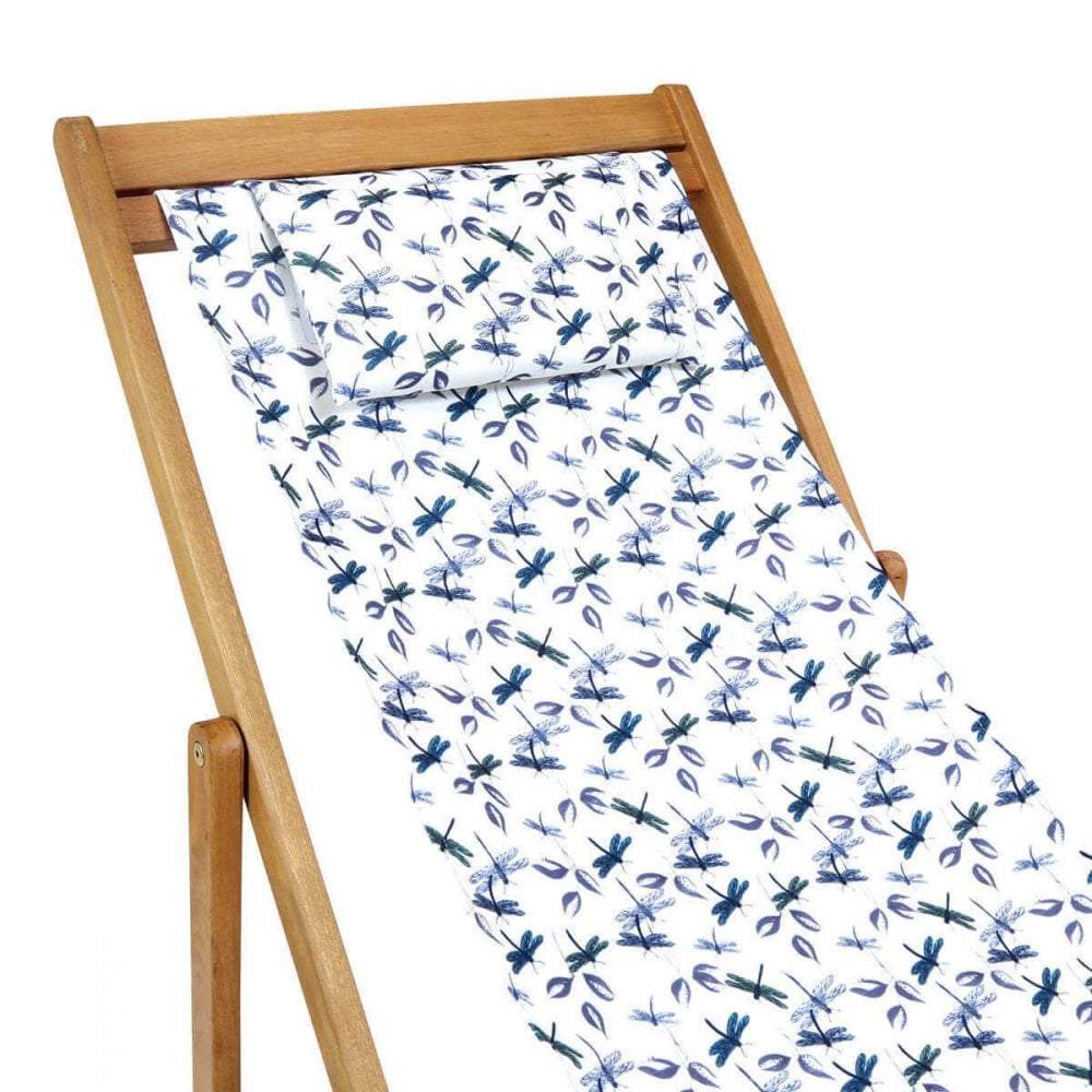 Wooden FSC Eucalyptus Deck Chair - Dragonfly