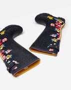 Joules Wellies - Navy Floral Leopard