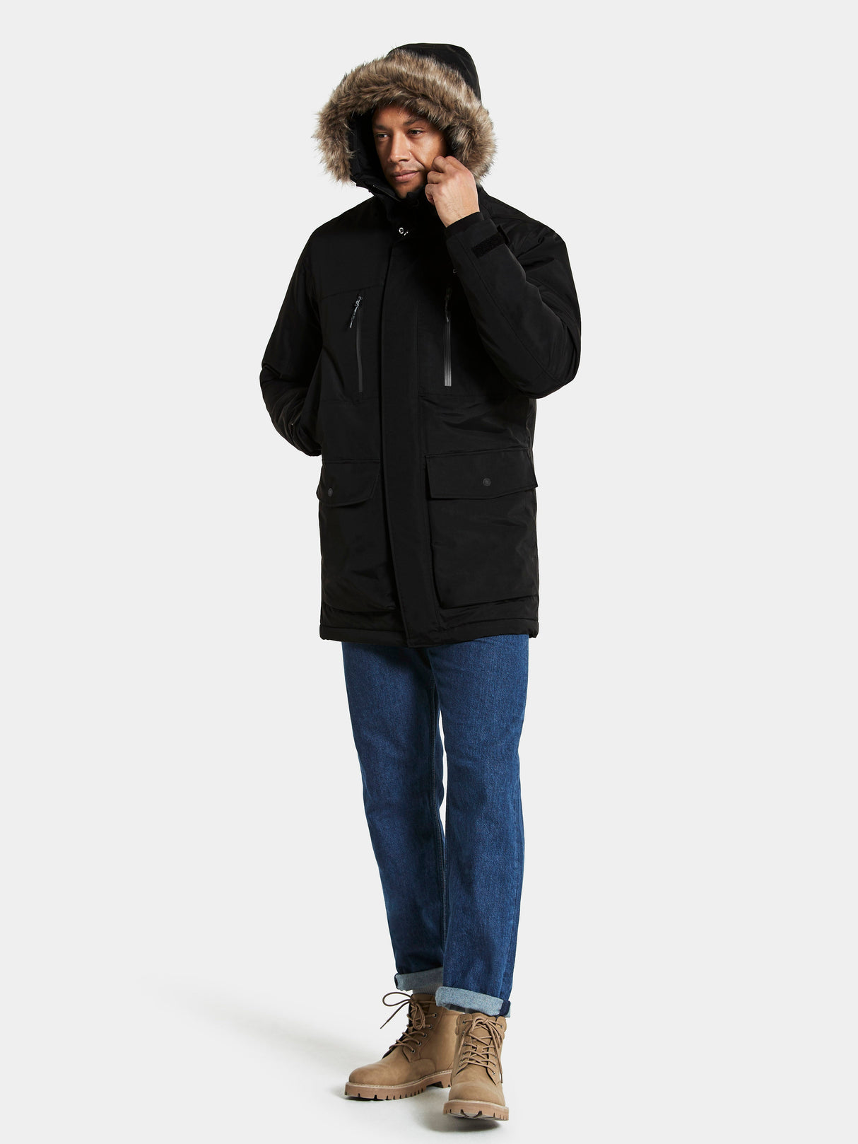 Didriksons Fredrick Unisex Parka - Black