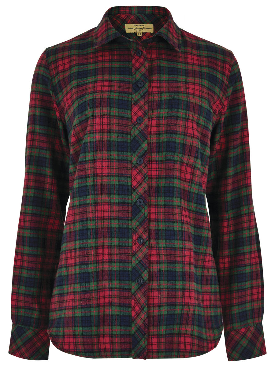 Dubarry Japonica Hunting Check Shirt - Navy