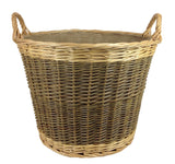 Large unpeeled log basket