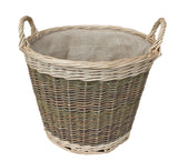 Medium unpeeled log basket